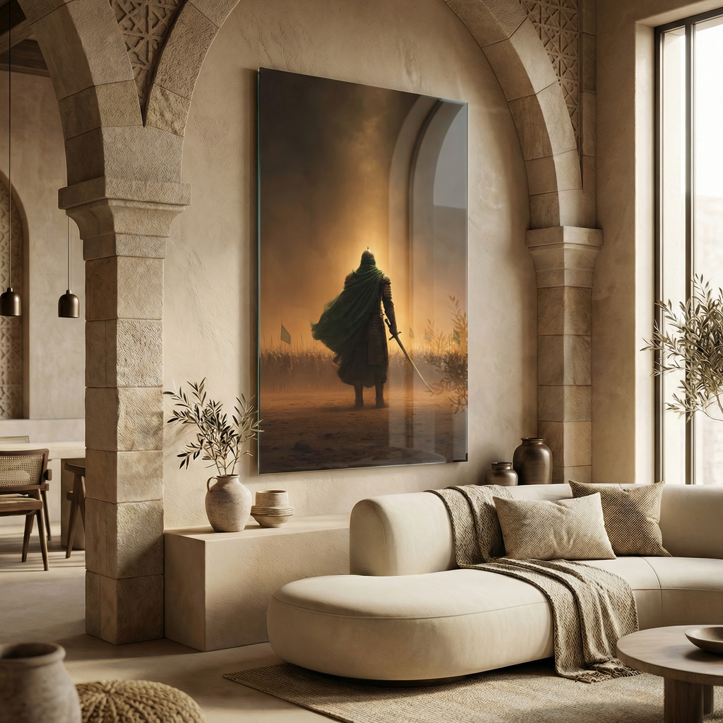 Saif Al-Haqq – The Warrior’s Oath Edition | Premium Glass Wall Art