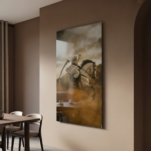 Faris Al-Iman – Guardian of Conviction Edition | Premium Glass Wall Art