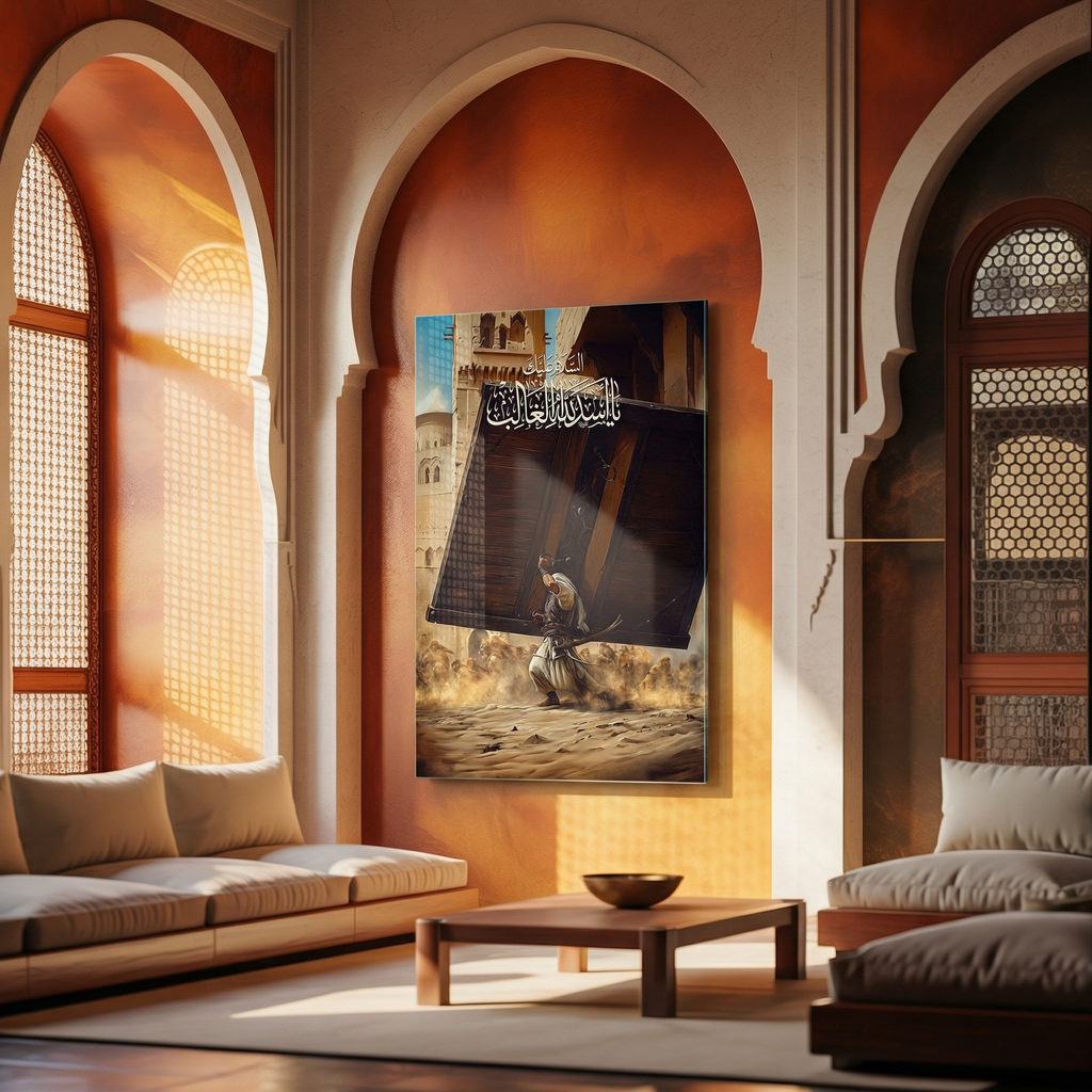 Asadullah – The Lion of Faith Edition | Premium Glass Wall Art