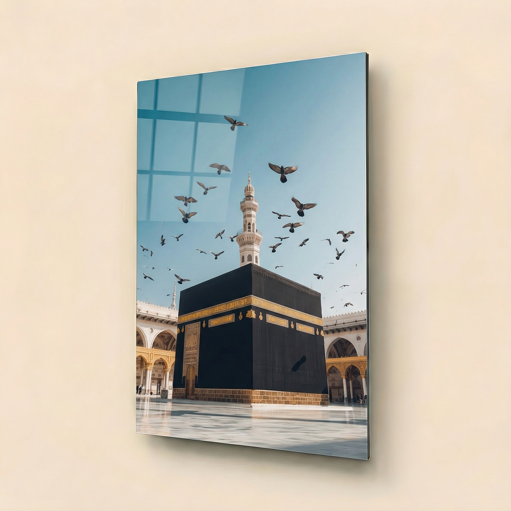 Makkah — Azure Serenity | Premium Glass Wall Art