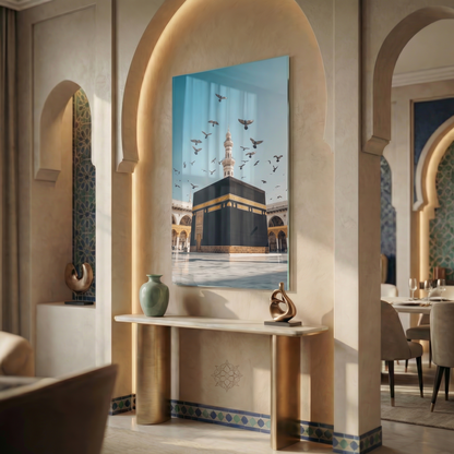 Makkah — Azure Serenity | Premium Glass Wall Art