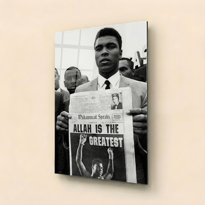 Lion of Resolve – Muhammad Ali Legacy Edition | Premium Glass Wall Art