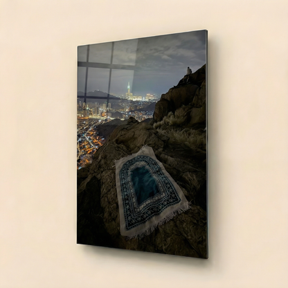 Sacred Ascent – Devotion Landscape Edition | Premium Glass Wall Art