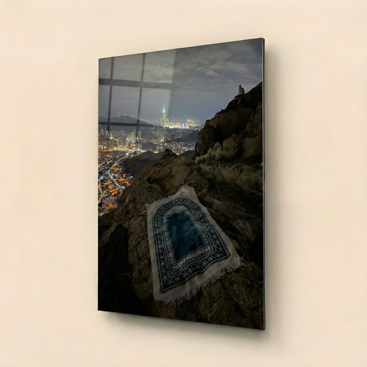 Sacred Ascent – Devotion Landscape Edition | Premium Glass Wall Art