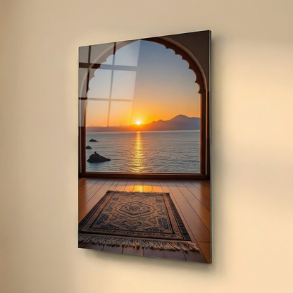 Sacred Serenity – Desert Light Edition | Premium Glass Wall Art